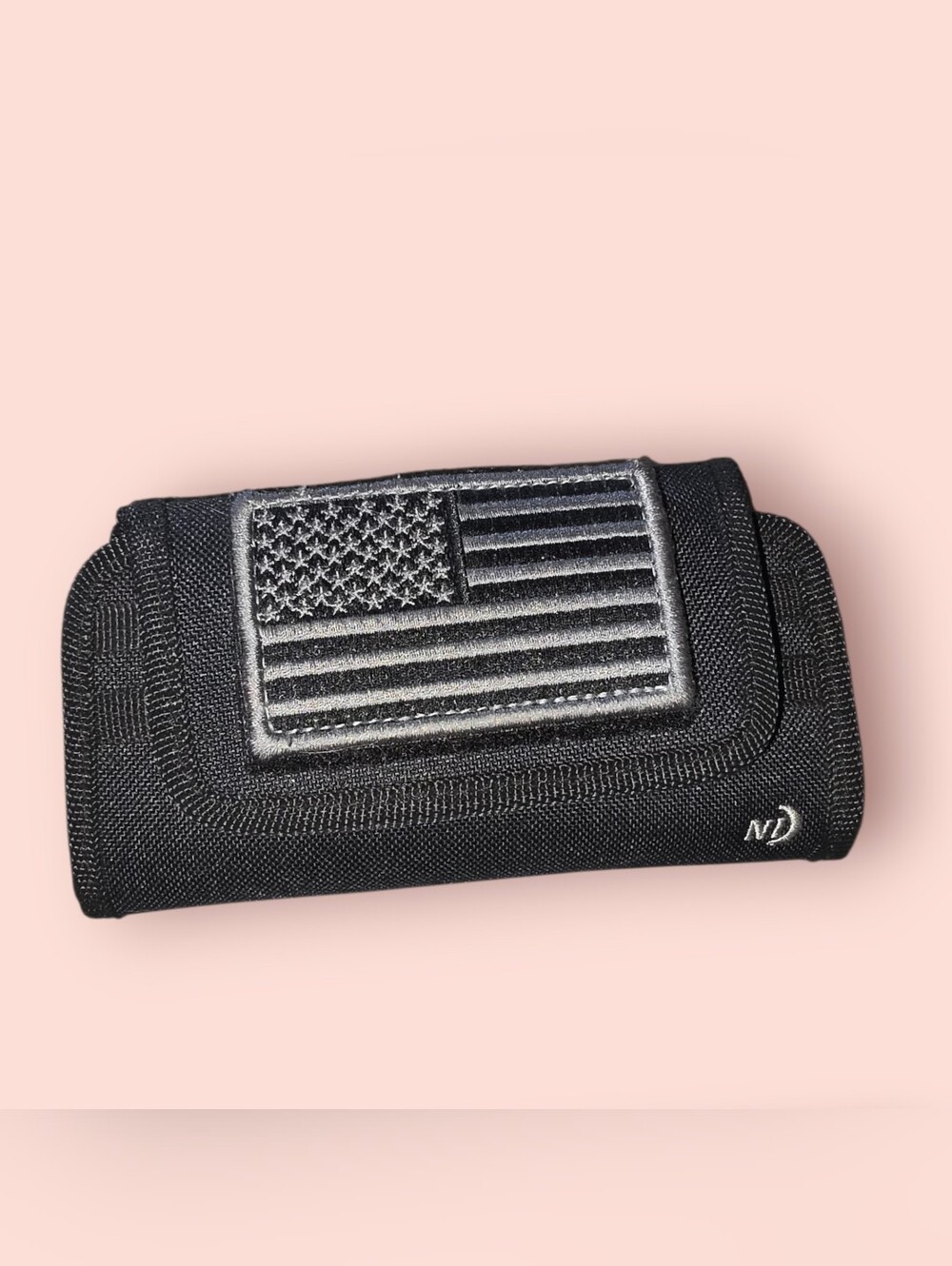 ^ Nite Ize Clip Case Horizontal Universal Phone Holster - XXL - USA Patch